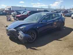 Salvage cars for sale at New Britain, CT auction: 2020 Tesla Model 3