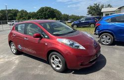 Salvage cars for sale at Apopka, FL auction: 2012 Nissan Leaf SV