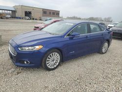 Salvage cars for sale at Kansas City, KS auction: 2015 Ford Fusion SE Hybrid
