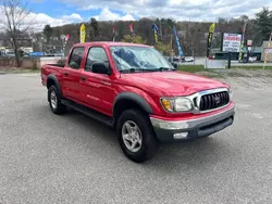 Salvage cars for sale from Copart North Billerica, MA: 2002 Toyota Tacoma Double Cab Prerunner