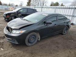 Salvage cars for sale from Copart Ontario Auction, ON: 2014 Honda Civic LX