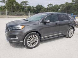 Salvage cars for sale from Copart Fort Pierce, FL: 2020 Ford Edge Titanium