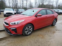 Salvage cars for sale at North Billerica, MA auction: 2019 KIA Forte FE