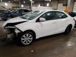 Salvage cars for sale from Copart Blaine, MN: 2016 Toyota Corolla L