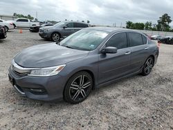 Salvage cars for sale at Houston, TX auction: 2017 Honda Accord Touring