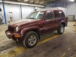 Salvage cars for sale at Wheeling, IL auction: 2002 Jeep Liberty Limited