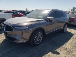 Salvage cars for sale at Sacramento, CA auction: 2022 Acura MDX Advance