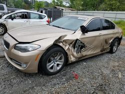 Salvage cars for sale from Copart Fairburn, GA: 2012 BMW 528 I