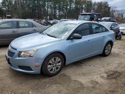 Salvage cars for sale at North Billerica, MA auction: 2011 Chevrolet Cruze LS