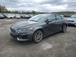 Salvage cars for sale at Cahokia Heights, IL auction: 2019 Ford Fusion SEL