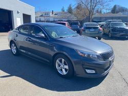 Salvage cars for sale from Copart Mendon, MA: 2015 KIA Optima LX