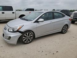 Salvage cars for sale at San Antonio, TX auction: 2017 Hyundai Accent SE