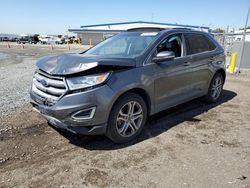 Salvage cars for sale at San Diego, CA auction: 2015 Ford Edge Titanium