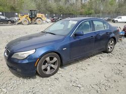 Salvage cars for sale at Waldorf, MD auction: 2008 BMW 528 I