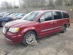 Salvage cars for sale from Copart Chalfont, PA: 2013 Chrysler Town & Country Touring L