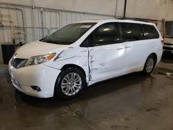 Salvage cars for sale at Avon, MN auction: 2013 Toyota Sienna XLE