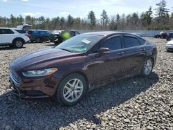 Salvage cars for sale at Windham, ME auction: 2013 Ford Fusion SE