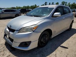 Salvage cars for sale at Houston, TX auction: 2009 Toyota Corolla Matrix
