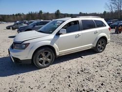 Salvage cars for sale at Candia, NH auction: 2017 Dodge Journey Crossroad