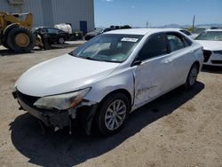 Salvage cars for sale at Tucson, AZ auction: 2016 Toyota Camry LE
