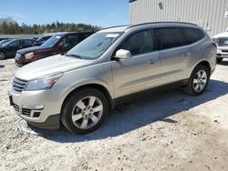 Salvage cars for sale at Franklin, WI auction: 2015 Chevrolet Traverse LTZ