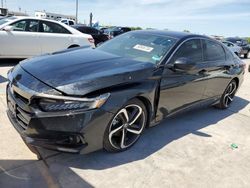 Salvage cars for sale at Grand Prairie, TX auction: 2022 Honda Accord Sport