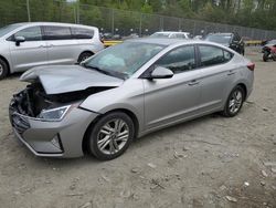 Salvage cars for sale at Waldorf, MD auction: 2020 Hyundai Elantra SEL