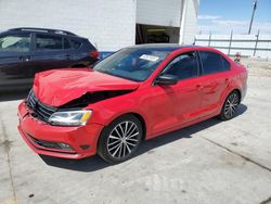 Volkswagen salvage cars for sale: 2016 Volkswagen Jetta Sport