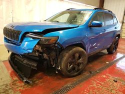 Salvage cars for sale at Angola, NY auction: 2021 Jeep Cherokee Latitude Plus