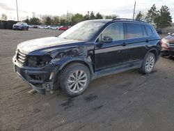 Volkswagen salvage cars for sale: 2019 Volkswagen Tiguan SE