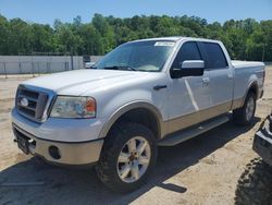 Salvage trucks for sale at Grenada, MS auction: 2007 Ford F150 Supercrew