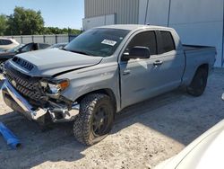 Salvage cars for sale from Copart Apopka, FL: 2021 Toyota Tundra Double Cab SR/SR5