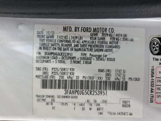 2012 Ford Fusion SEL