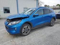 Salvage cars for sale at Tulsa, OK auction: 2020 Ford Escape SEL