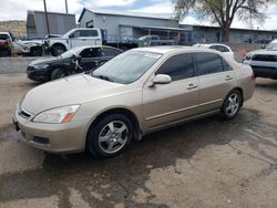 Salvage cars for sale at Albuquerque, NM auction: 2006 Honda Accord Hybrid