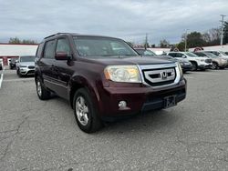 Salvage cars for sale at North Billerica, MA auction: 2011 Honda Pilot EXL