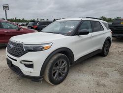 Salvage cars for sale at Houston, TX auction: 2021 Ford Explorer XLT