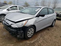 Hyundai Accent SE salvage cars for sale: 2017 Hyundai Accent SE