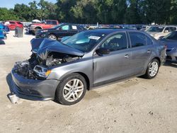 Salvage cars for sale at Ocala, FL auction: 2015 Volkswagen Jetta Base