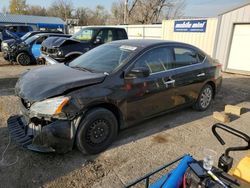 Salvage cars for sale at Wichita, KS auction: 2014 Nissan Sentra S
