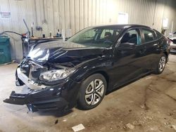 Salvage cars for sale from Copart Franklin, WI: 2018 Honda Civic LX