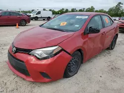 Salvage cars for sale from Copart Houston, TX: 2014 Toyota Corolla L