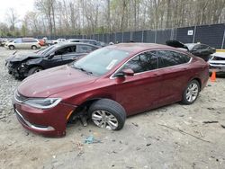 Salvage cars for sale from Copart Waldorf, MD: 2015 Chrysler 200 Limited