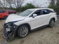 Salvage cars for sale from Copart Baltimore, MD: 2022 Lexus RX 450H L Luxury