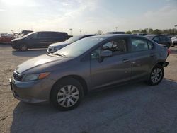 Salvage cars for sale from Copart Indianapolis, IN: 2012 Honda Civic LX