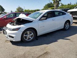 Salvage cars for sale at San Martin, CA auction: 2018 Chevrolet Malibu LS