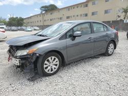 Salvage cars for sale at Opa Locka, FL auction: 2012 Honda Civic LX