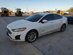 Salvage cars for sale at Oklahoma City, OK auction: 2019 Ford Fusion SE