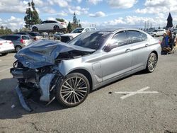 Salvage cars for sale from Copart Rancho Cucamonga, CA: 2018 BMW 530E