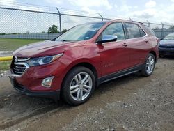 Chevrolet salvage cars for sale: 2020 Chevrolet Equinox Premier